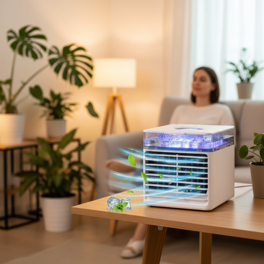 Unidad eficiente en energía con tanque de agua para aire acondicionado portátil