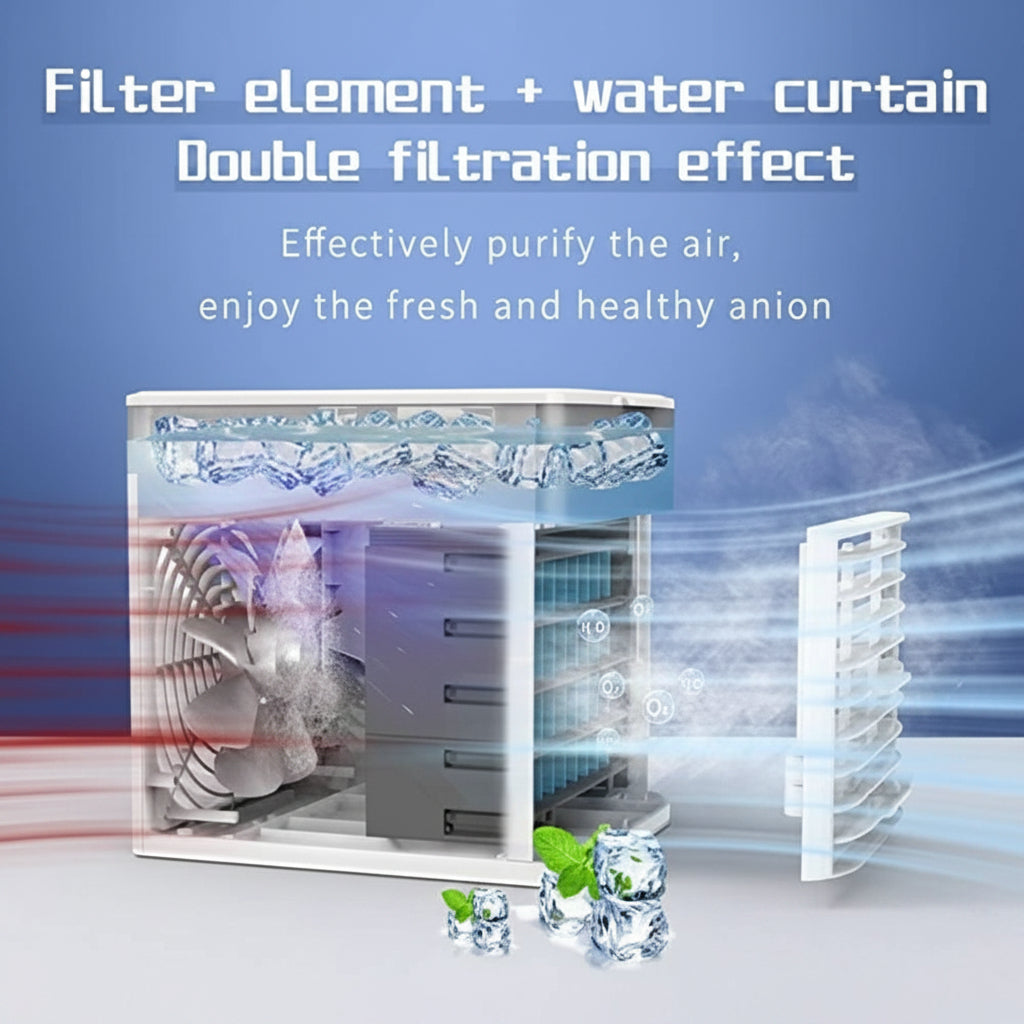 Unidad eficiente en energía con tanque de agua para aire acondicionado portátil