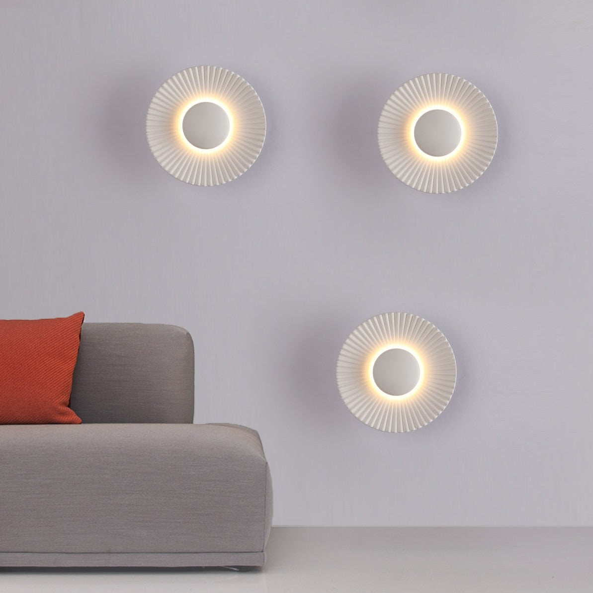 Lámpara de Pared Hasna SunRay | Diseño Solar Metálico Moderno
