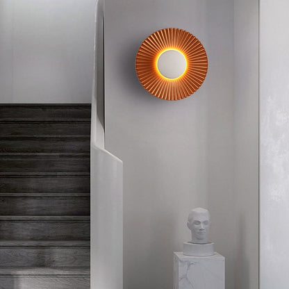 Lámpara de Pared Hasna SunRay | Diseño Solar Metálico Moderno