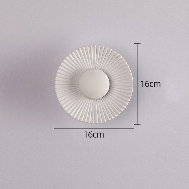 Lámpara de Pared Hasna SunRay | Diseño Solar Metálico Moderno