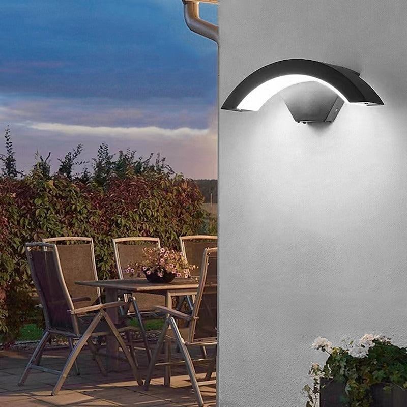 Lámpara de Pared Exterior Moderna | Luminaria LED Impermeable IP65